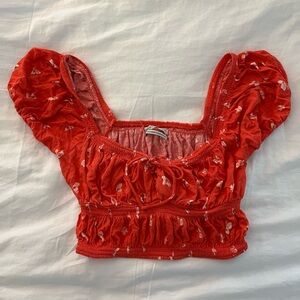 Urban outfitters red summer top